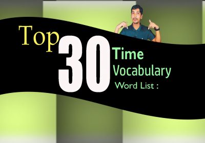 Top 30 Time Vocabulary Word List