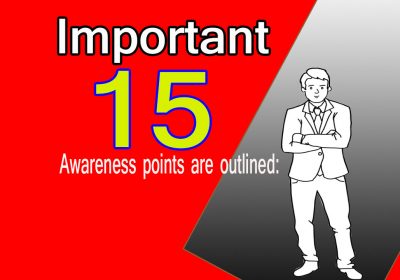 Important 15 Awareness points are outlined